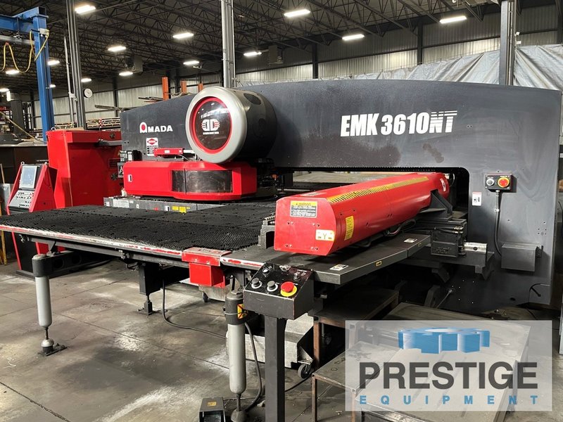 Amada EMK3610NT, 33 Ton, 58 Sta., 4-Auto Index, 60" x 100", Brush Table, Fanuc AMNC PC, 2011 #43842