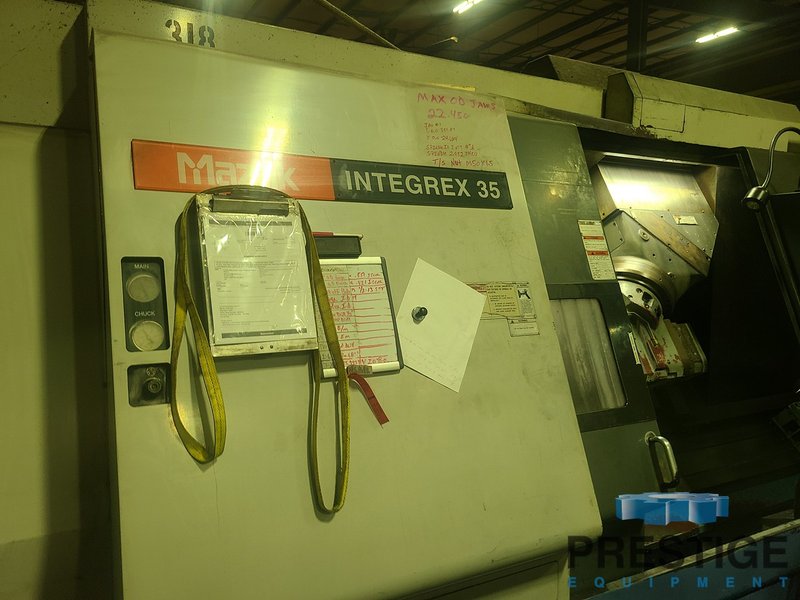 MAZAK Integrex 35Y CNC Turning/Milling Center, Coolant Thru Spindle, 20 Station ATC, 22.5" x 60", T-Plus Control, #31723