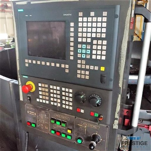 Hwacheon HVT-4550M, 177" Table, 196" Swing, 98" U.R, 50 RPM, Milling, .001 Deg. C-Axis, Siemens 840D CNC, 2016 #31386
