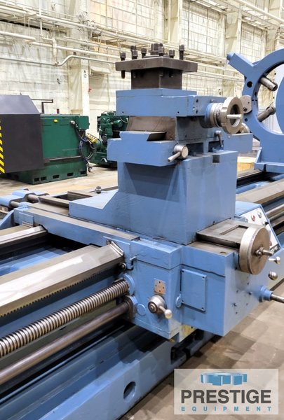 Guruptze Super-BT, 63" Swing, 75" in Gap, 314" CC,  400 RPM, 39.37" 4-Jaw Chuck, Threading, Taper Attach., 50HP, #31649