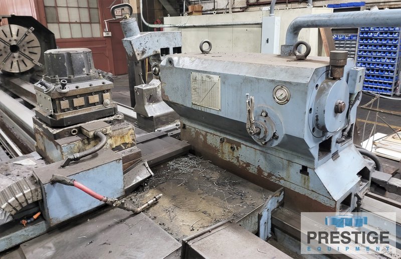 Tacchi HD/3 105L CNC Lathe, 45" Swing, 275" Centers, 80 HP, 3-Way Bed, Steady Rests, Chip Conveyor, Siemens CNC, #32421