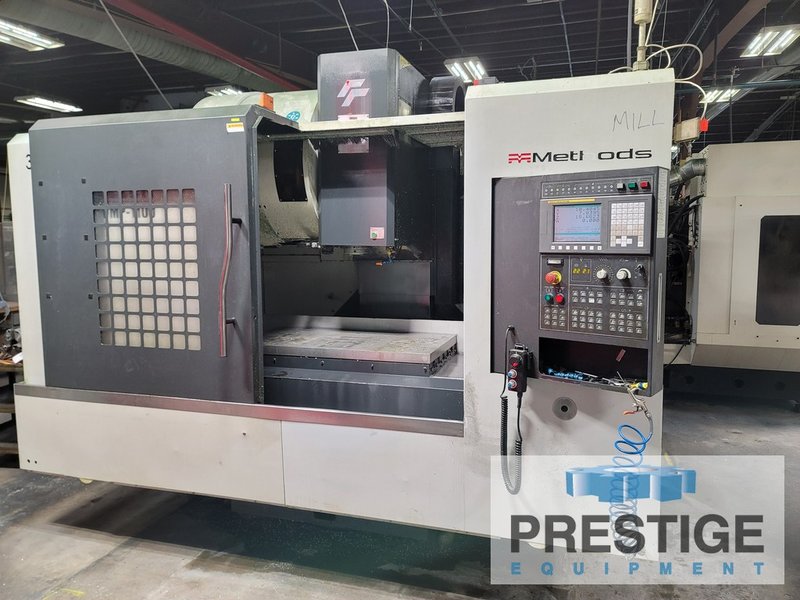 Feeler VMP-1100 4-Axis, X-43", Y-24", Z-23", 10k RPM, 23" x 47" Tbl, 4th Axis R.Tab, Fanuc 0i-MD CNC, #32911