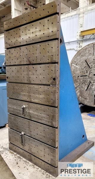 96" x 48.25" x 42.75" T-Slotted Fabricated Angle Plates, #43742