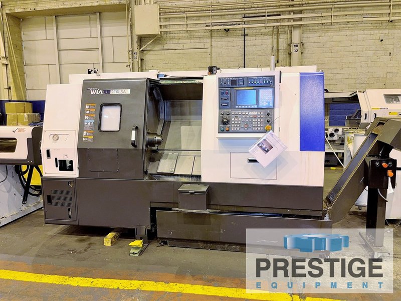 Hyundai Wia L210-LSA, 22" Swing, Sub-Spindle, 12-Pos. Turret, HP Cool, LNS Bar Feed, Fanuc i, 2013, #32280