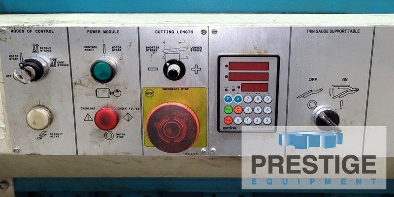 Adira GHS-0630, 1/4" x 10' , 40" Back Gauge with LED, Blade Gap Adjustment,10' Sq. Arm, 2002, #43012