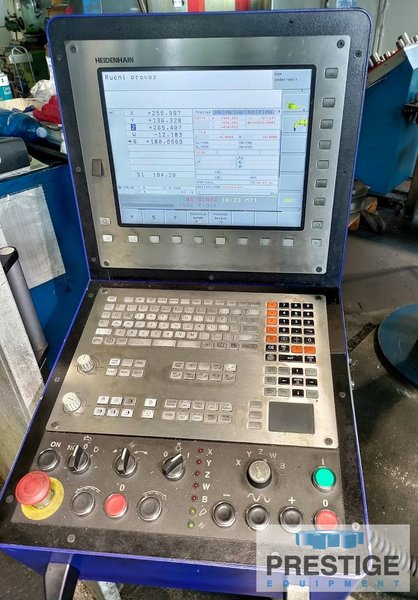 3.93" Tos WH 10 CNC, X-49", Y-43", Z-37", W-27", 39" x 44" R.Tab, Heidenhain iTNC530 CNC, 2016, #32973