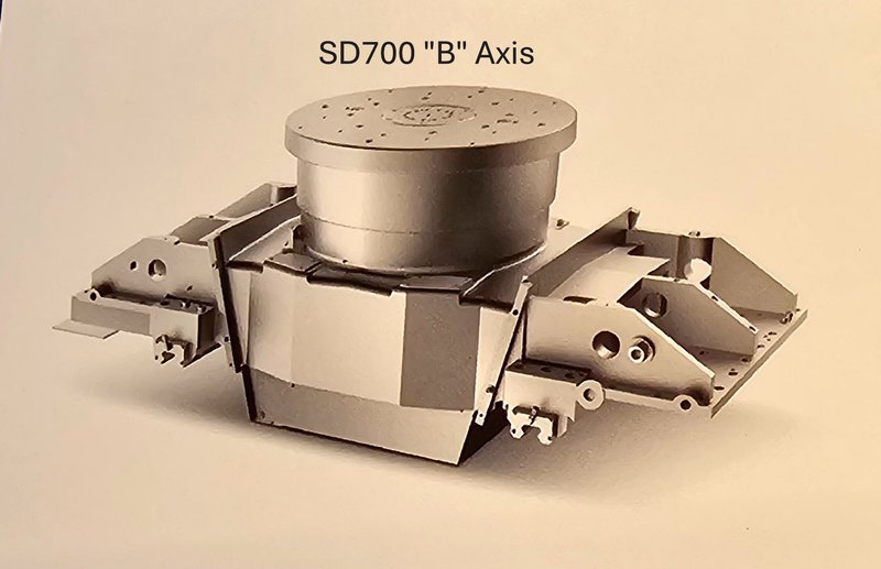 Comau, Smart Drive 700L, Horizontal Machining Center, Linear Drives, 4-Axis / B-Rotary, Travels: X 700mm, Y 700mm Z 800mm, HSK A100, 10,000 RPM, ATC 40 Pockets (46 Units)