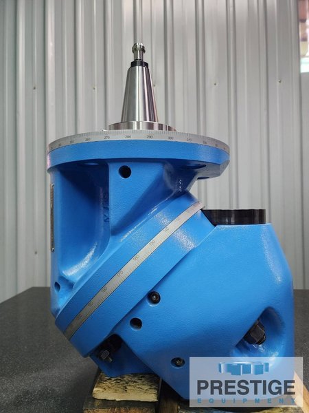 Yang Universal Milling Head, #50 Taper, Swivel 2 x 360 Deg., Rated @ 53 HP & 2000 RPM, New #43503