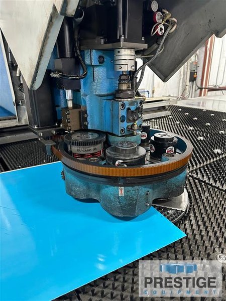 Euromac MTX Punch, 33 Ton, 50" x 50", 6-Station Turret,(3) Auto Index, (3) Multi-Tool Station, Loaded w/ Tooling, #43373