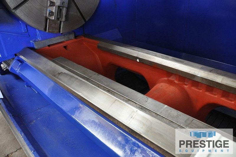 TOS SUA 125 49.21" x 197", Heidenhain CNC, 39.37" 4-Jaw Chuck, Steady Rest, Chip Covneyor,  2009, #32561