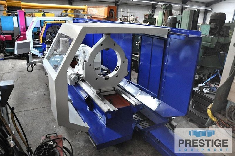TOS SUA 125 49.21" x 197", Heidenhain CNC, 39.37" 4-Jaw Chuck, Steady Rest, Chip Covneyor,  2009, #32561