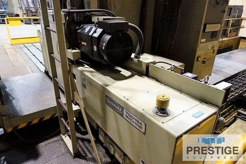 5.12" Toshiba BF-130A, X-295", Y-118", 180" x 156" T-Slotted Floor Plate, Fanuc 15-M CNC, 1997, #32262