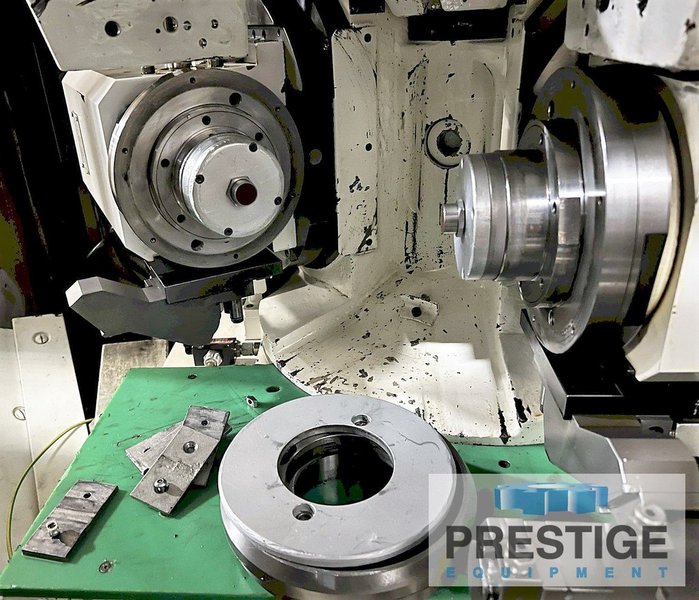 Junker Jumat 5002/50, 11" Swing, 27.5" C.C, 19" Wheel Dia., OD/ID Spindles, Marposs Gauging, Fanuc 18T, 2000, #32635