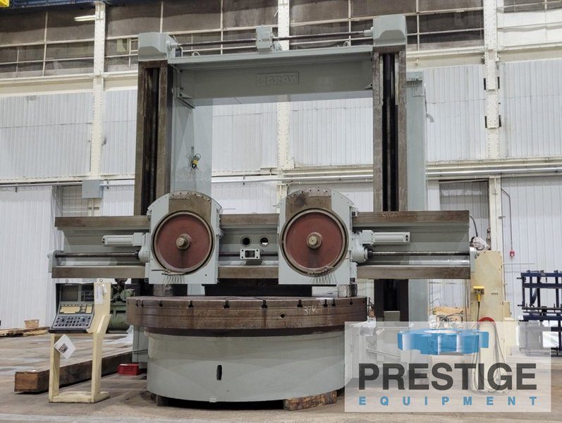 144" Gray Series 300, 2-Rams, 151" Swing, 120" Under Rail, 100 Ton Wt.Cap, G & L CNC, #31395