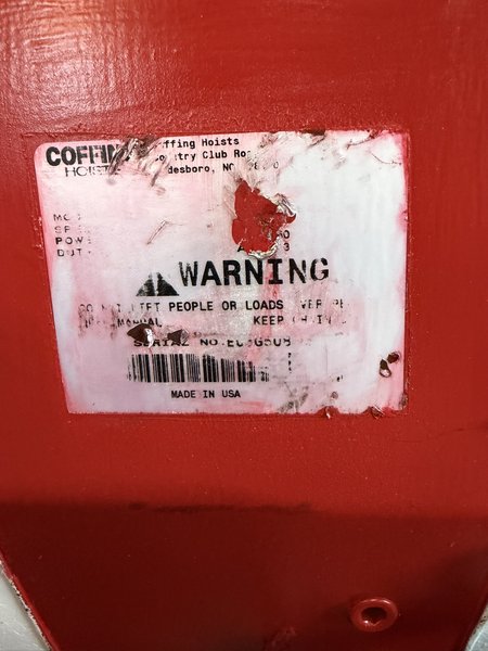3 TON COFFING ELECTRIC CHAIN HOIST ECT6010-20FT