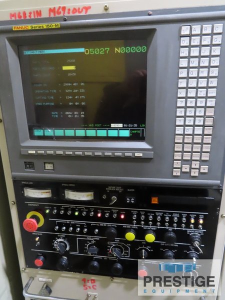 Mitsui Seiki HU80A 5-Axis, X-43", Y-37", Z-35", (2) 32" x 32" Pallets, B-Axis Contouring, 240-ATC, Fanuc 150-M, #43292
