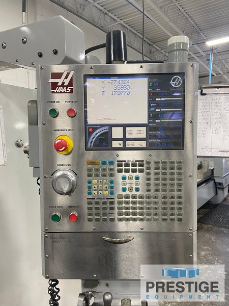 Haas VF-4B, X-50", CAT 40, 10,000 RPM, 40 Station Side Mounted ATC, 30 HP, Chip Auger, Pre-Wired 4th Axis, 2008, #32267