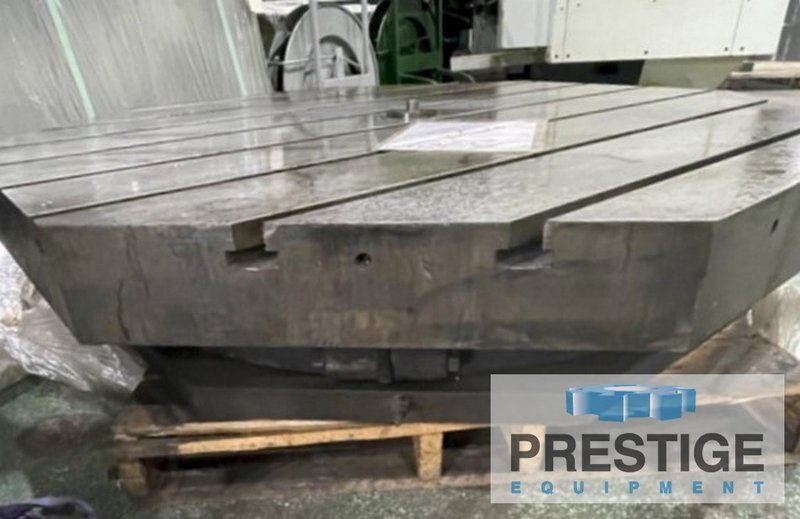 60" X 60" Lucas Air Lift Rotary Table, Octagonal Shape, 12" Height, (8) T-Slots, #32678