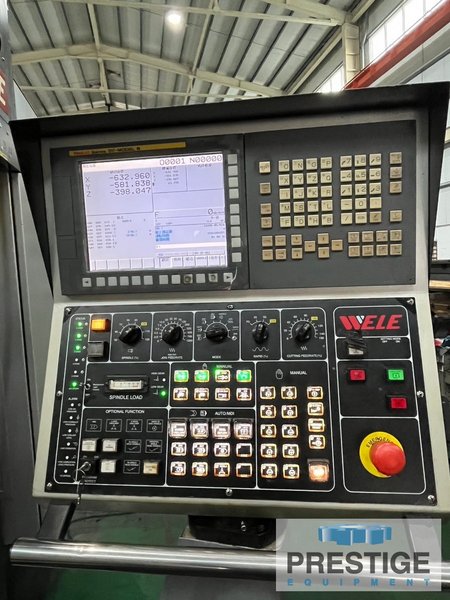Wele RB-212 CNC Bridge Mill, X-83.5", Y-47.2", Fanuc 31IMB, 32 ATC, Linear Ways, Linear Scales, 2013, #43995
