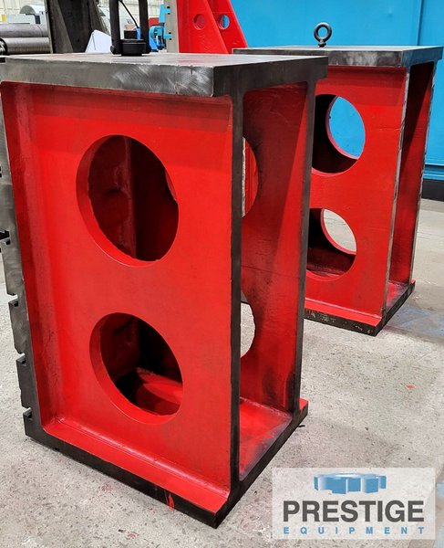 (2) 48" x 24" x 30" Box Type T-Slotted Angle Plates, Ref# 43179