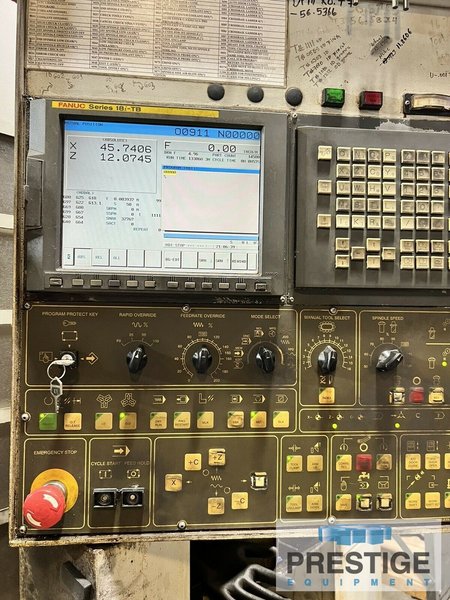 You Ji 1000 ATC VTL 40" CNC, 4-Jaw Chuck, 54" Swing, 43" Turning Diameter, 60 HP, Fanuc 0i CNC, 2009, #43100