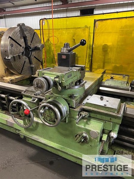 Monarch 3220,  36" Swing,  360" Centers, Taper Attachment, Threading, 28" 4-Jaw Chuck, 40 HP, (2) Steady Rests, #43328
