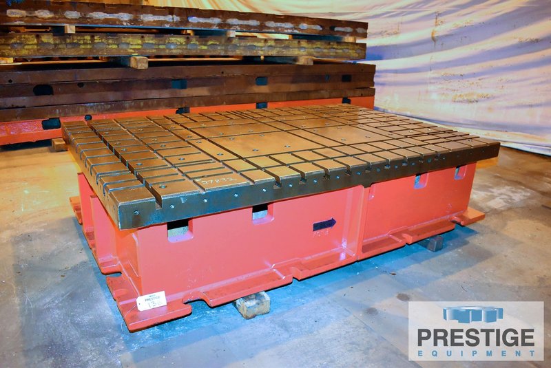 (1) Machining Work Table, T-Slotted, 108" x 68" x 25" High Cast Iron, #27832