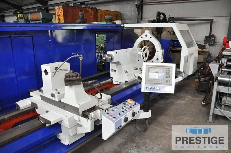 TOS SUA 125 49.21" x 197", Heidenhain CNC, 39.37" 4-Jaw Chuck, Steady Rest, Chip Covneyor,  2009, #32561
