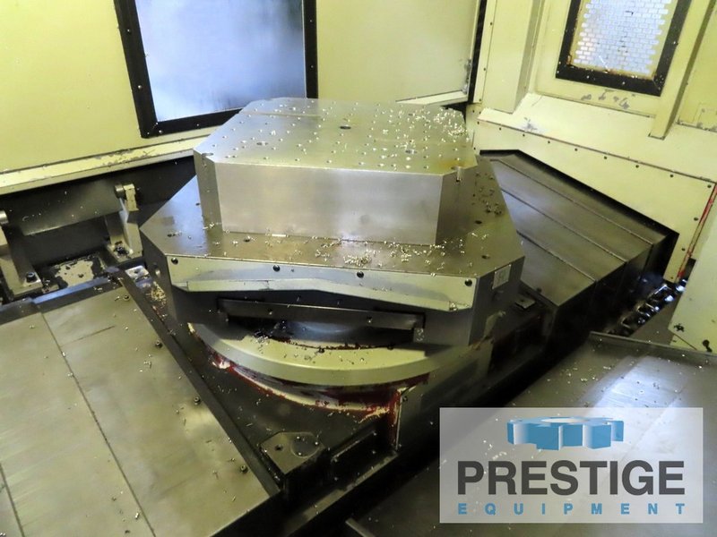 Mitsui Seiki HU80A 5-Axis, X-43", Y-37", Z-35", (2) 32" x 32" Pallets, B-Axis Contouring, 240-ATC, Fanuc 150-M, #43292