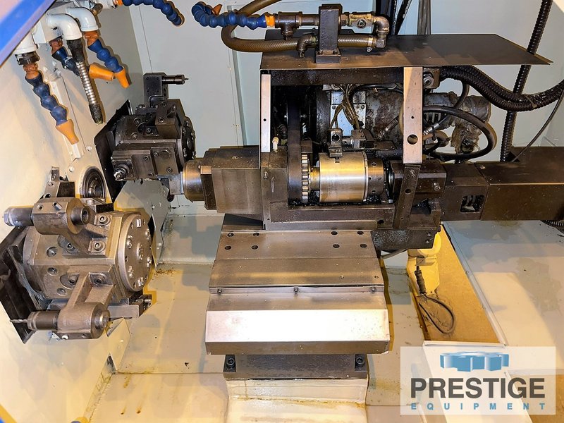 Tsugami NP-32, 1.26" Diameter, Twin 8-Position Turrets, Live Milling, Pickoff, LNS Bar Feed, Fanuc 0T S/N 9036, #29774