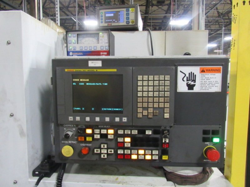MITSUBISHI PD32-50P CNC STRAIGHT CYLINDRICAL GRINDER, NEW 2013, Fanuc Series 32i-B CNC Control, Rotary Dresser, SBS Auto Wheel Balancing, Lateral Locating (Shoulder Gauge)