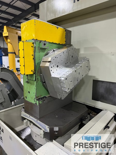 Mitsui Seiki HU80A 5-Axis, X-43", Y-37", Z-35", (2) 32" x 32" Pallets, B-Axis Contouring, 240-ATC, Fanuc 150-M, #43292