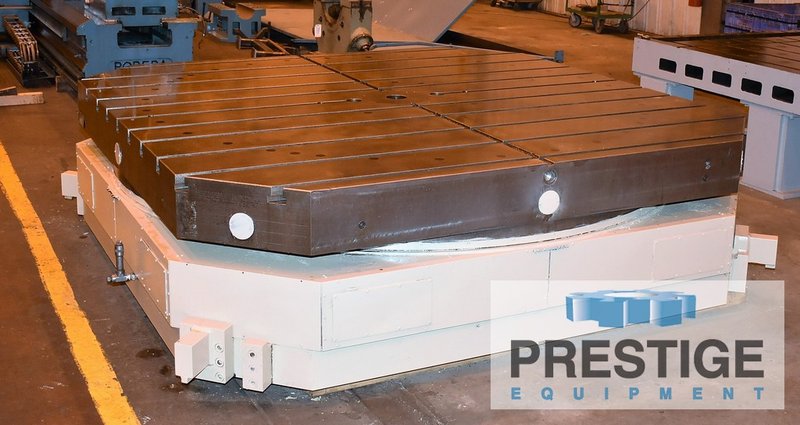 Giddings & Lewis 360C 120" x 120" CNC B-Axis Rotary Table, 75 Ton Capacity, #43428