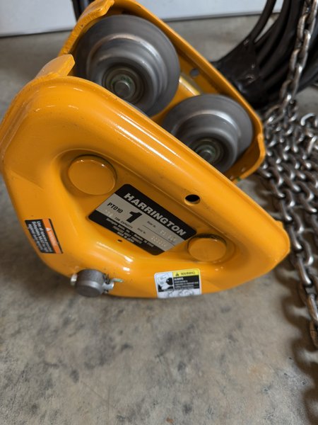 1 TON HARRINGTON ELECTRIC CHAIN HOIST EQ010SD-20FT