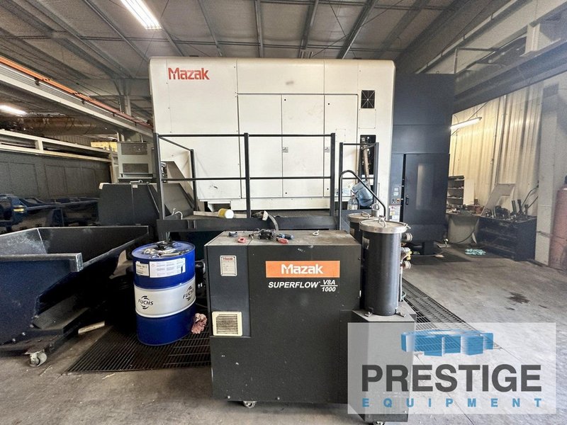 Mazak e1550V10/2 5-Axis, X-74",Y-61", Z-53", Head Tilt, 2 APC, 80 ATC, Matrix-2 CNC, 2010, #43121