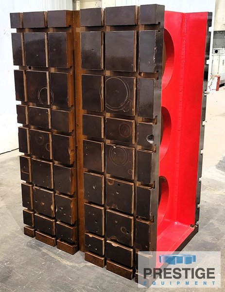 60" x 40" x 32" T-Slotted Angle Plate, Double Sided, 8 Horizontal T-Slots, 5 Vertical T-Slots, Qty. 1, #43234