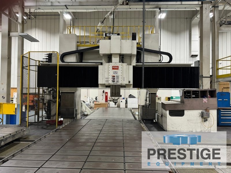 SNK DC-6ASM 60 ATC, AAC, 5-Face, X-285", Y-138", (2) 118" x 275" Tables, 4000 RPM, Right Angle Head, Fanuc 30i-A, #43480