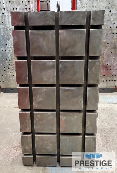 (2) 48" x 24" x 30" Box Type T-Slotted Angle Plates, Ref# 43179