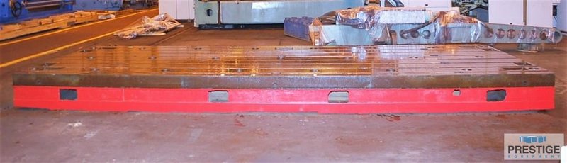 78" x 236" x 15.74" Thick T-Slotted Floor Plate, 8-Slots, Cast Iron, Matched, #30255