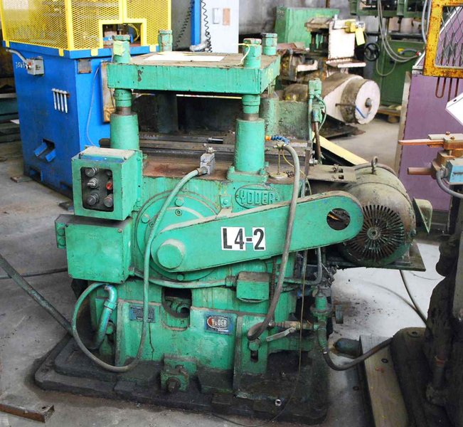 40 Ton x 1" YODER #P-40, 4-Post Cut-Off Press