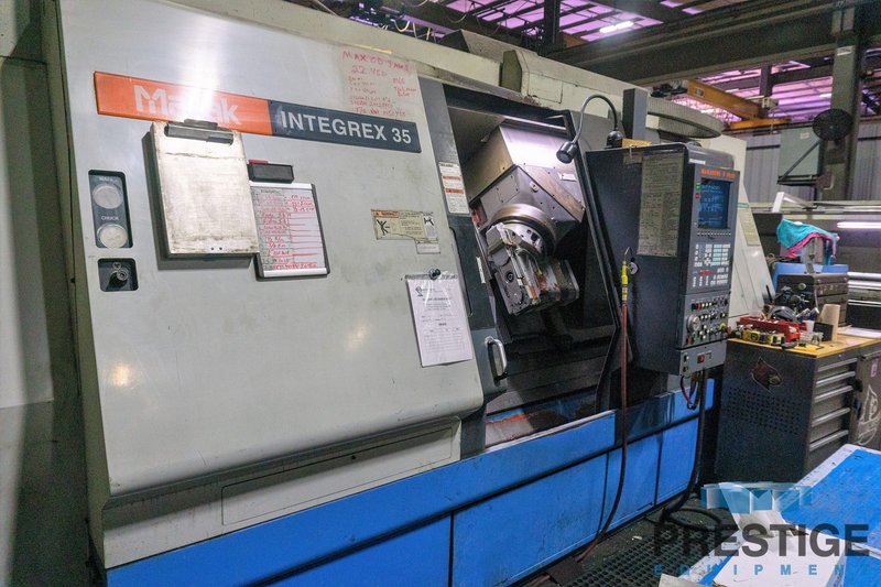 MAZAK Integrex 35Y CNC Turning/Milling Center, Coolant Thru Spindle, 20 Station ATC, 22.5" x 60", T-Plus Control, #31723