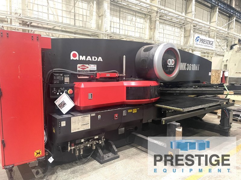 Amada EMK3610NT, 33 Ton, 58 Sta., 4-Auto Index, 60" x 100", Brush Table, Fanuc AMNC PC, 2011 #43842