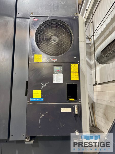 OKK HM-120S 4-Axis, Fanuc 310i-SA, X-67", Y-55", Z-49", 2APC 49" Pallets, 60 ATC, TSC, Chip Conveyor, 2008, #43881