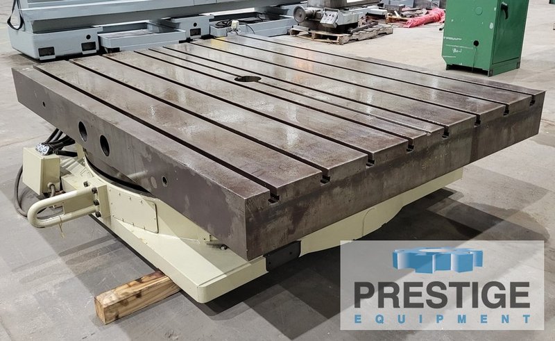 72" x 96" G & L CNC Rotary Table, 360 NC, 25,000 Lb Cap., 22.5" High, Hyd. Clamping #23421