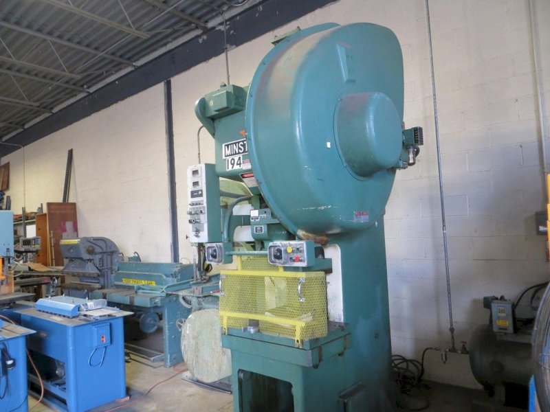 Minster Super Speed OBS 60 ton OBI press, 32" x 21" Bolster, Model 6SS-FB, 1991, 4" Stroke, 90 to 180 SPM