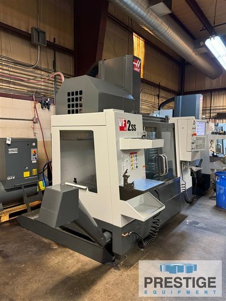 Haas VF-2SS, 30 Station Side Mount ATC, Renishaw Probe, Pre-Wired 4th Axis, Low Hours, Like New, 2018, #43584
