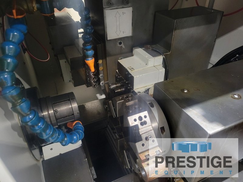 Swistek GT328DDY Swiss Type, 19.68" Swing, 1.25" Turning Dia., Fanuc OiTF, 8 Pos. Turret, Tooling, 2018, #43197