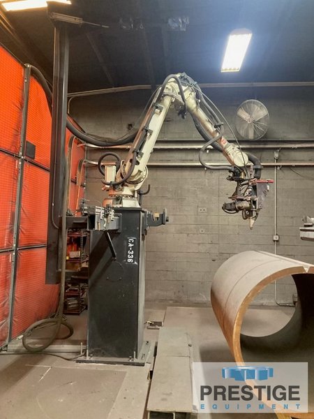 Wolf Welding Cell, IRB 4600 6 Axis Robot, IRC5 Controller, HeadStock/TailStock, Power Wave AC/DC 1000 SD, 2018 #43222