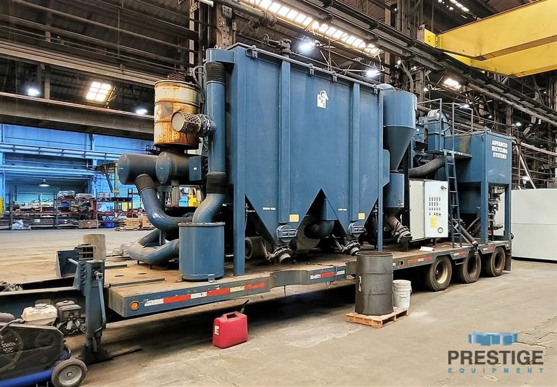 Advanced Recycling Systems Aries/Vac B2 Mobile Blasting System, 2-Pot System, Trailer, Dryer, 2005, #31575