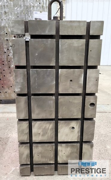 (2) 48" x 24" x 30" Box Type T-Slotted Angle Plates, Ref# 43179